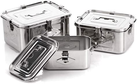 stainless steel food box|rectangular stainless steel storage containers.